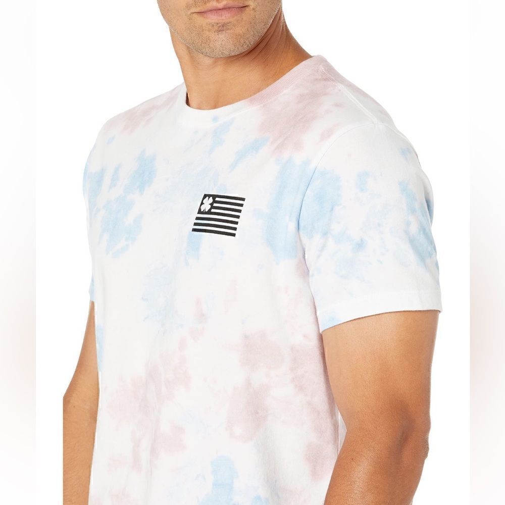 NWT Lucky Brand Flag Tie-Dye Men’s Tee - Picture 4 of 8